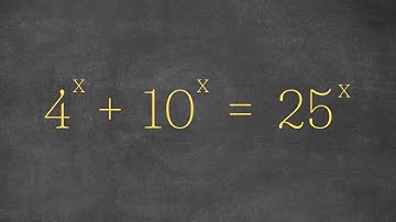 A Tricky Problem Only Geniuses Can Solve | A Nice Exponential Equation