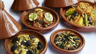اطباق وشهيوات مغربية متنوعة مع حلويات اشكال وانواع