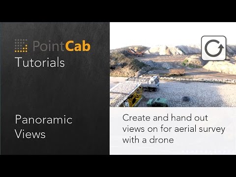 PointCab Panoramic Views: Create and hand out on for aerial survey with a drone
