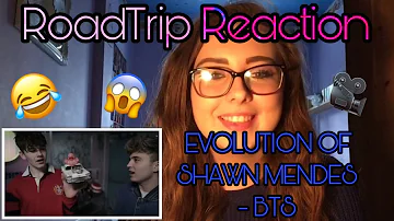 RoadTrip Reaction || Evolution of Shawn Mendes - BTS