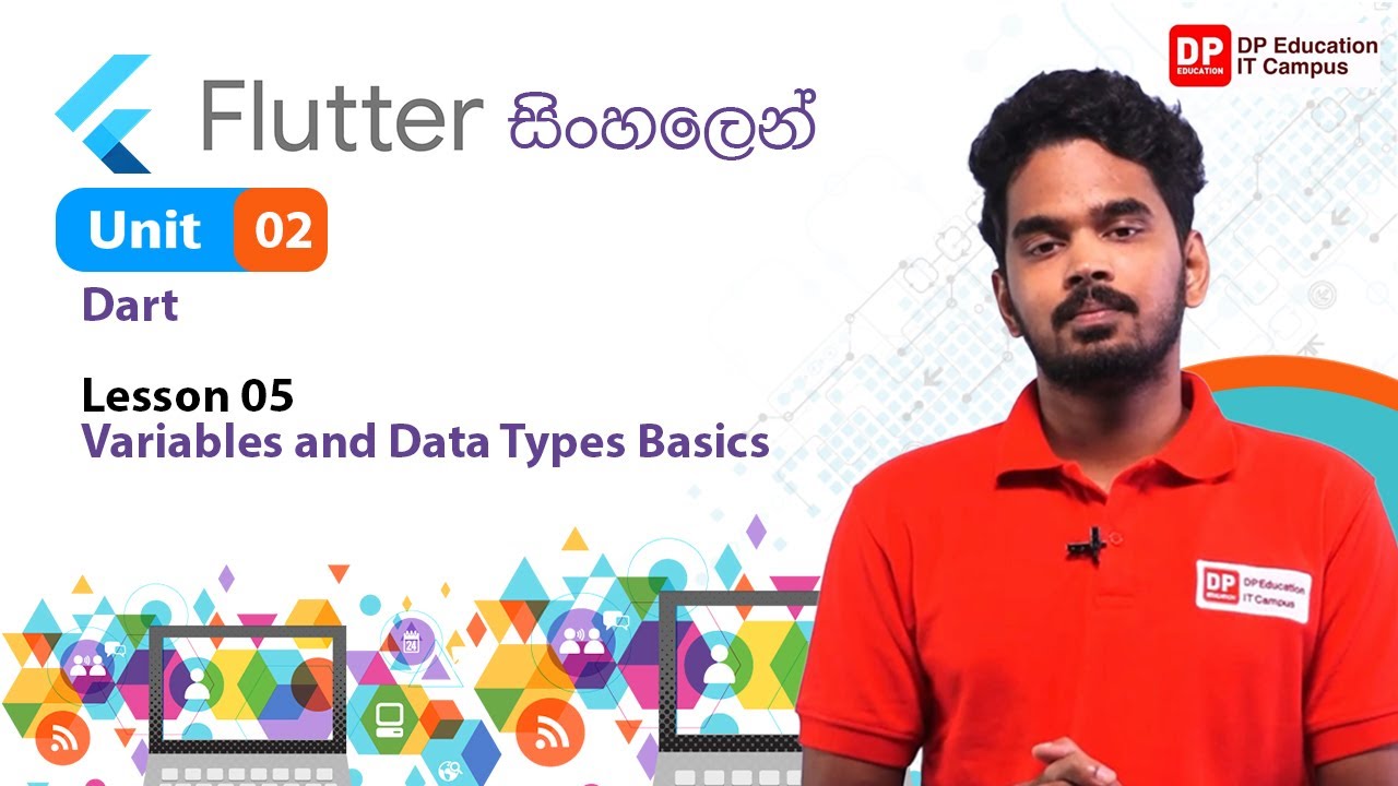 Unit 02 | Lesson 05 | Variables and Data Types Basics | Flutter - YouTube