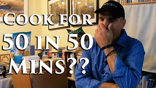 How to Cook for 50 People in 50 Minutes... in a Bookstore!