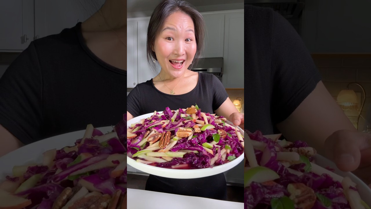 🥗 Purple Cabbage & Apple Salad (紫甘蓝苹果沙拉)