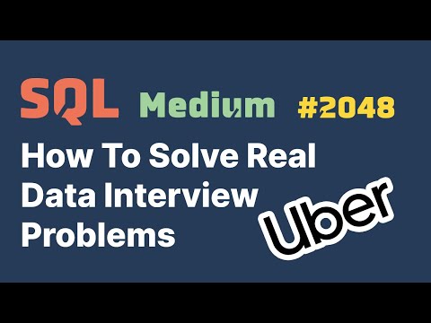 Learn SQL By Solving a SQL Challenge From Uber | #2048 (Level: MEDIUM)
