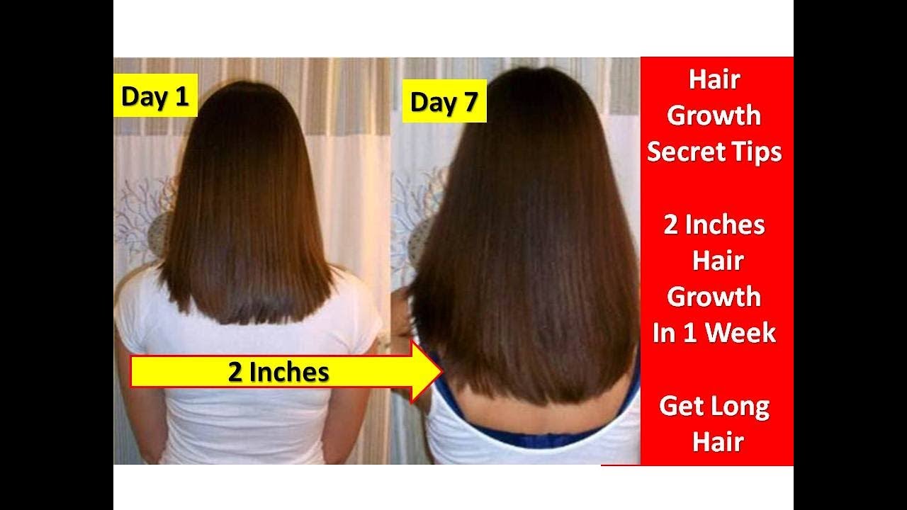 Hair Growth Secret Tips - 2 Inches Hair Growth In 1 Week - Get Long ...