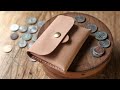 Making a Beautiful + Simple Leather Coin Wallet (PATTERN)