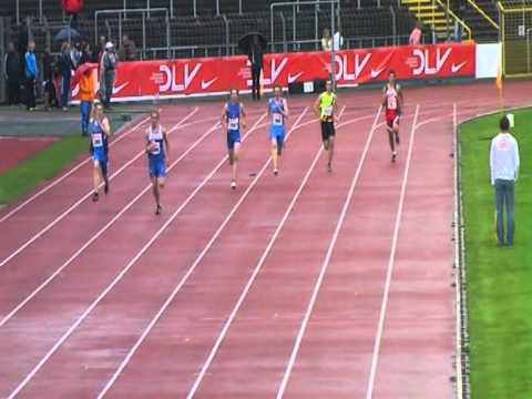 400m Vorlauf U18 DM 2010 in Ulm mit Bennet Steudel