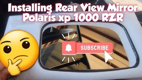 How to: Install Rear View Mirror Polaris xp 1000 RZR