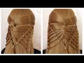New fashioned Open Hairstyle for College Girls 💕 Cute Braid Tutorial 💕 Coiffure Simple avec Tresses