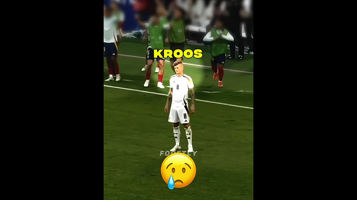 Toni Kroos Last Touch in Football😢💔