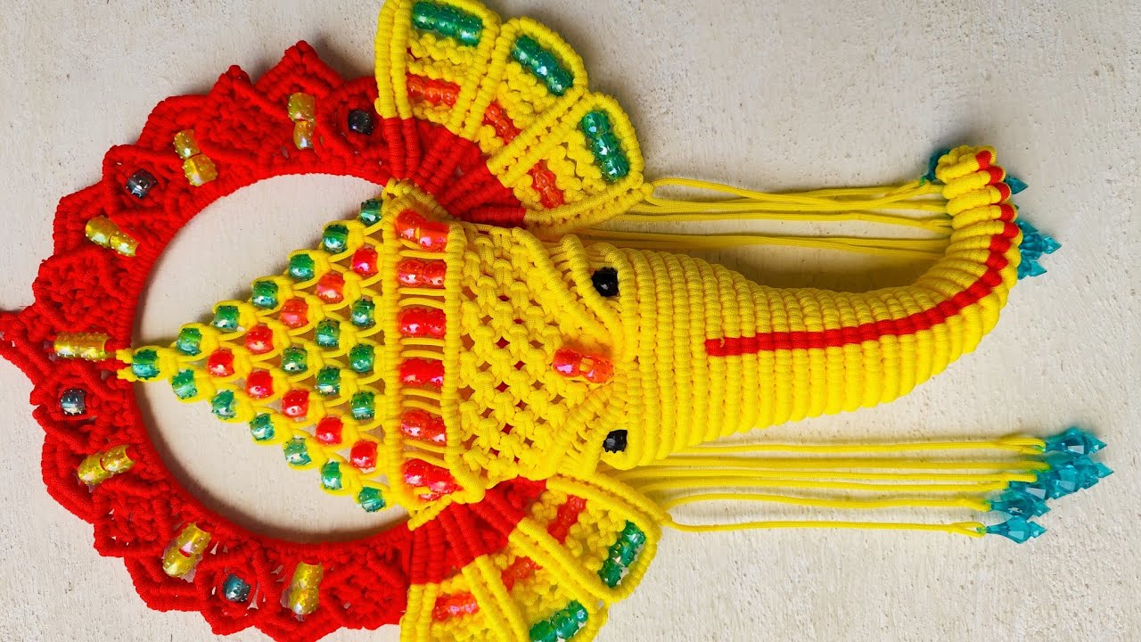 DIY Macrame New Design Ganesha / Ganpati Ji Wall Hanging Tutorial ||