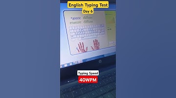 Typing Speed 😱| 40WPM Speed | SSC CGL and CHSL English Typing Practice #typing #typingspeed