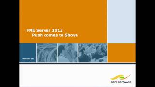 FME2012 RealTime & Sensors PowerPoint Presentation