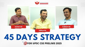 🎯 Crack UPSC Prelims 2025 in Just 45 Days – The Ultimate Weekly Strategy by Insights IAS