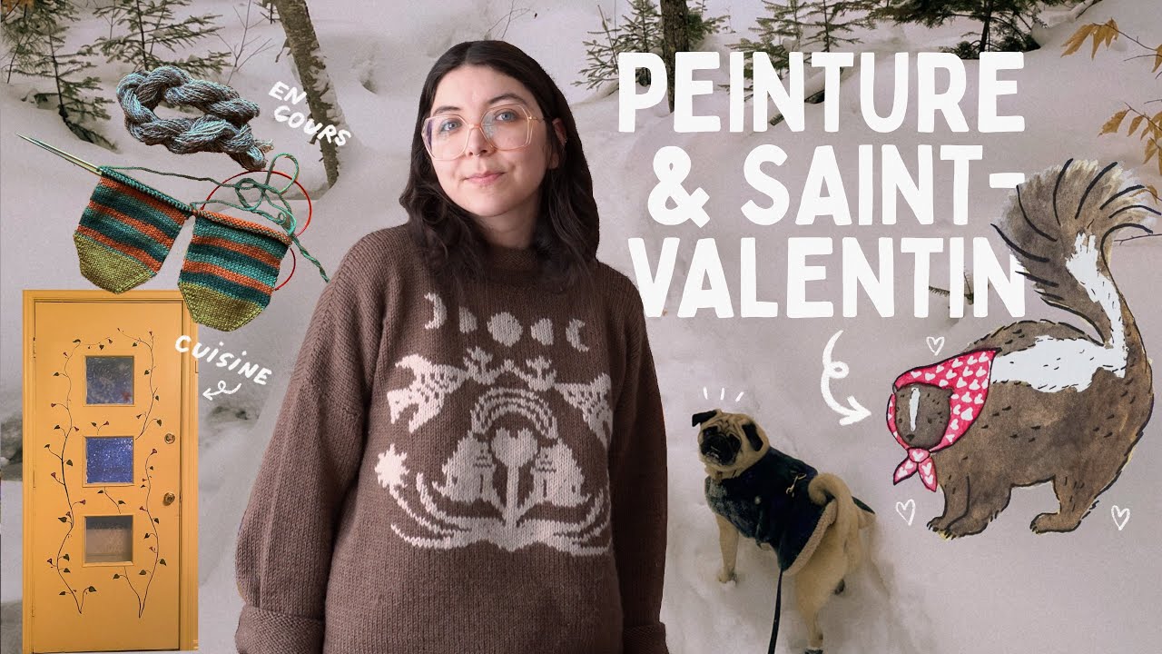 crafty vlog ✹ murale DIY, peinture & animaux de saint-valentin