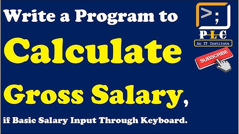 C programming Part 22, Write a Program to Calculate Gross Salary, if Basic Salary Input By Keyboard.