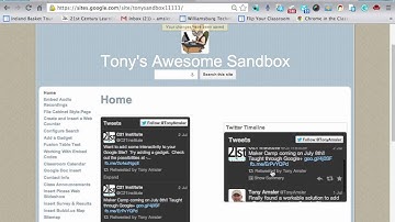 Insert a Twitter Timeline on a Google Site