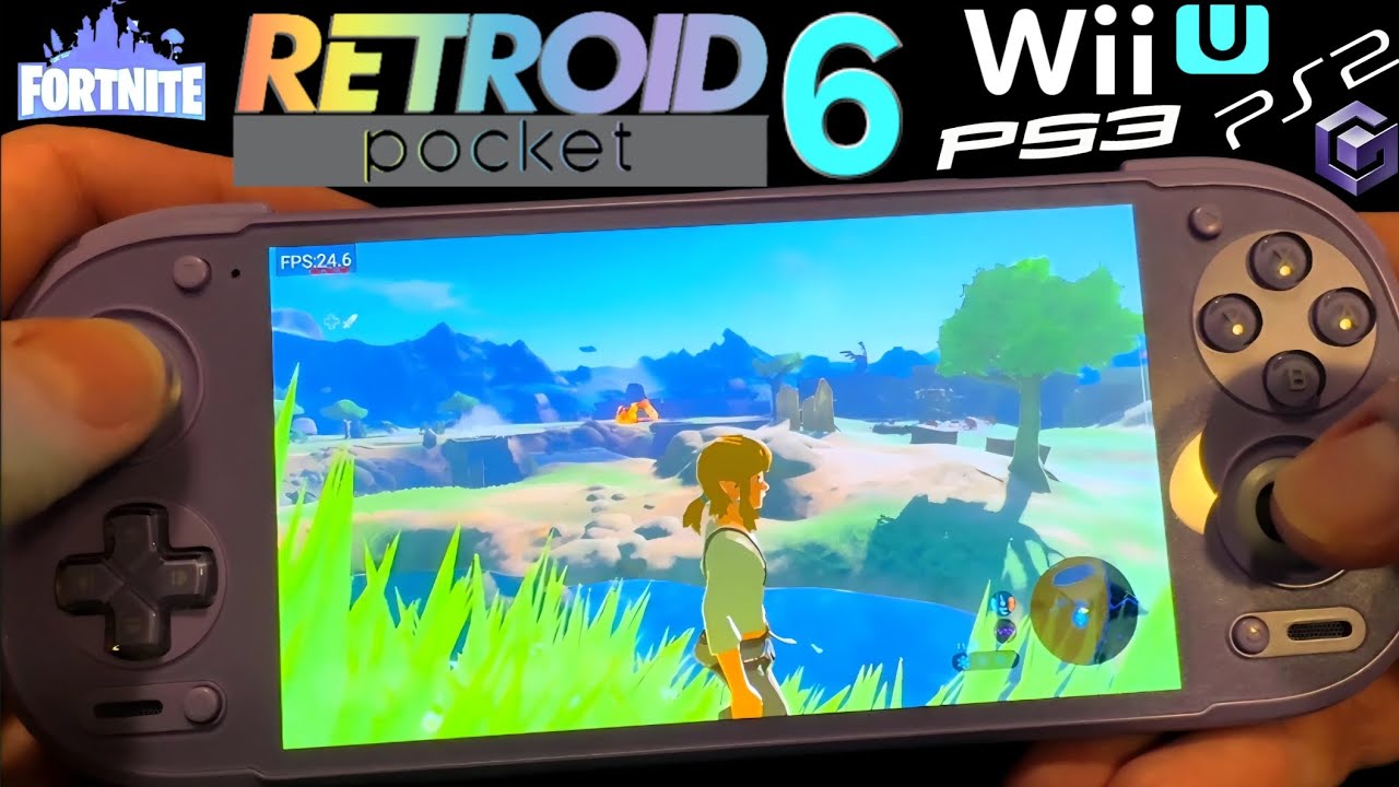 Retroid Pocket 6: PS3、Wii U、GameCube、PS2 + Fortnite のゲーム 