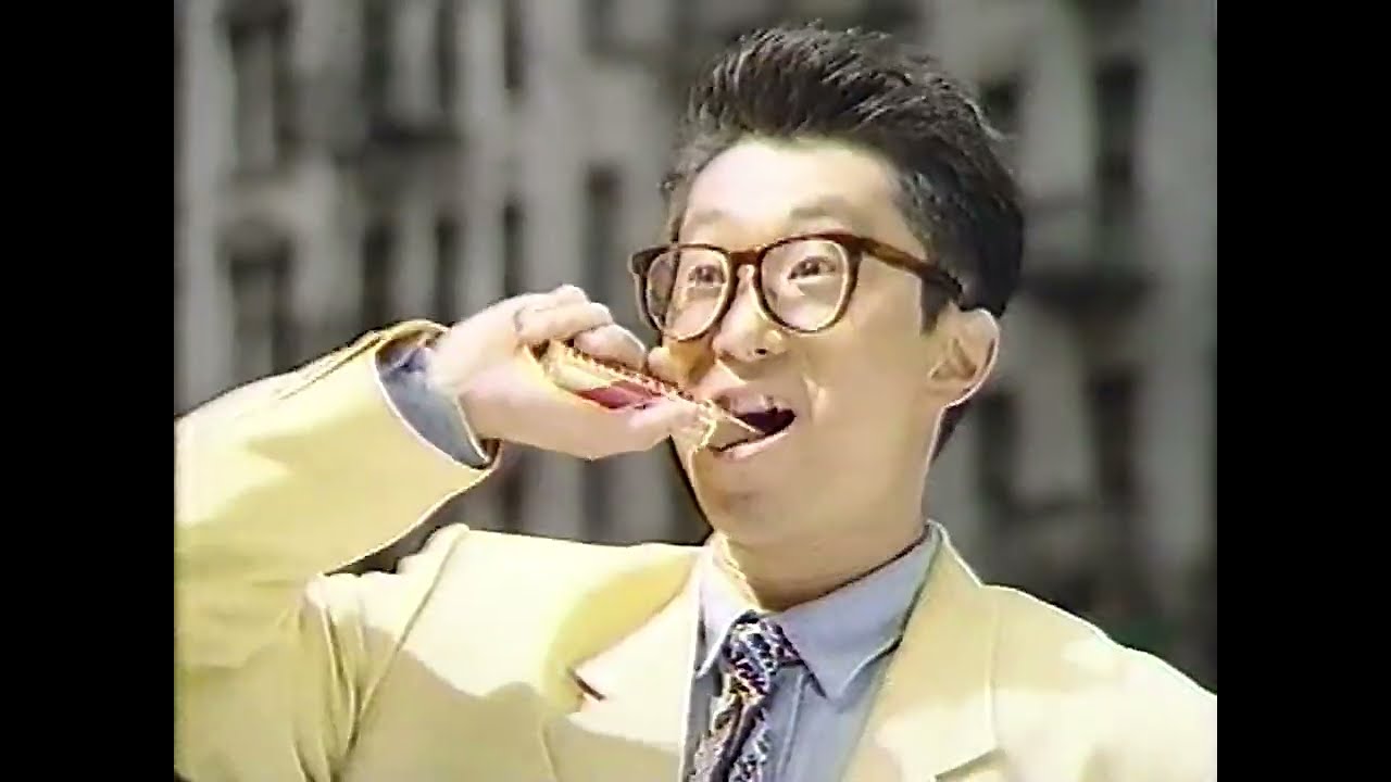 不二家　アメリカンバーCM　1990年　大江千里