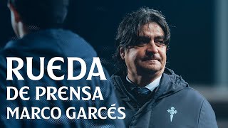 Rueda de prensa de Marco Garcés, Director de Fútbol del Celta