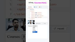 HTML Select Menu Dropdown using HTML CSS #coding #htmltutorial #courses