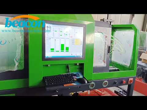 Beacon Common Rail Diesel Fuel Injector Pump Test Bench CR915S test EUI EUP video with gear cam box