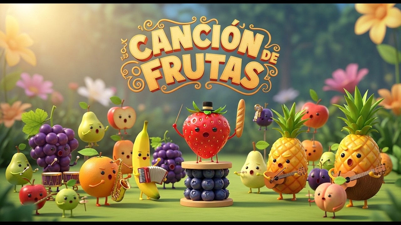 “¡Las Frutitas Estrellitas del Cielo! ⭐🍎🍇 Canción Infantil Súper Tierna 💖✨”