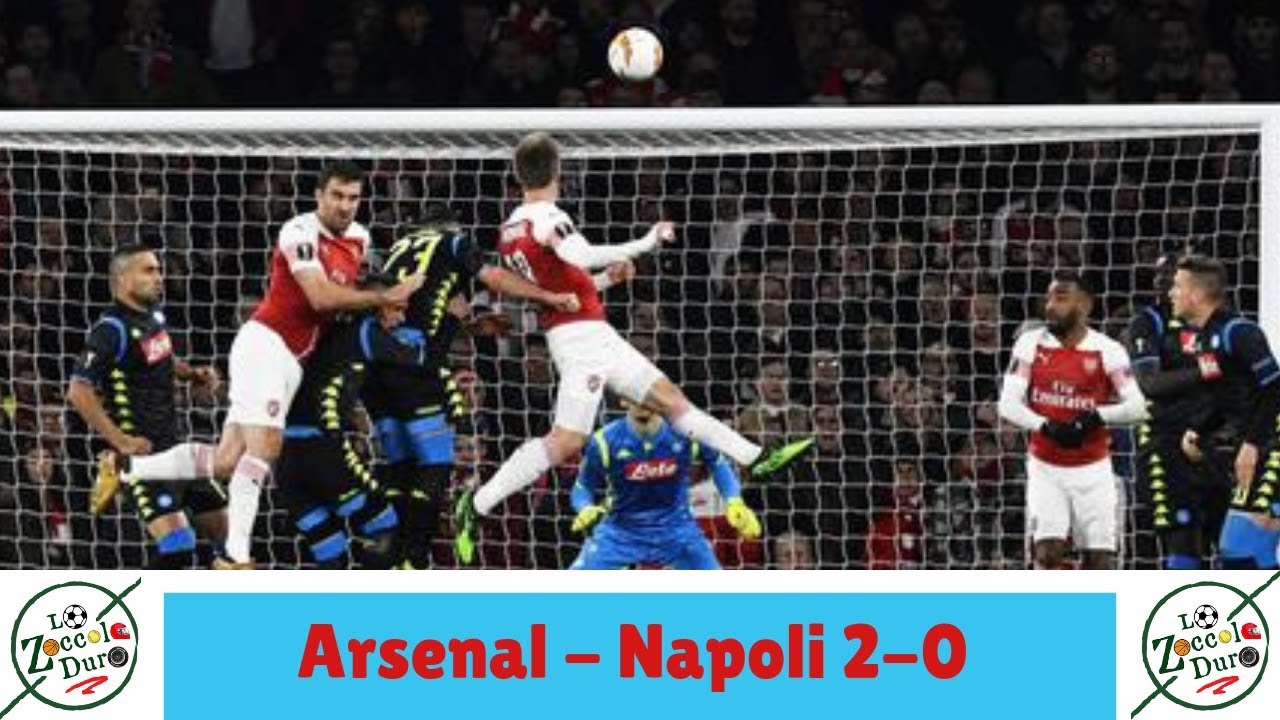 Arsenal - Napoli 2-0 post partita champions league rai