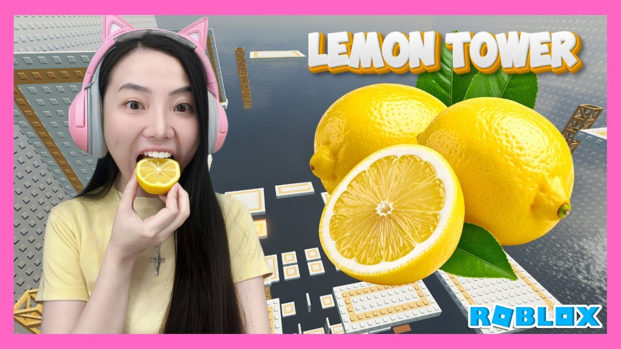 Challenge Makan Lemon Di Lemon Tower - Roblox Indonesia
