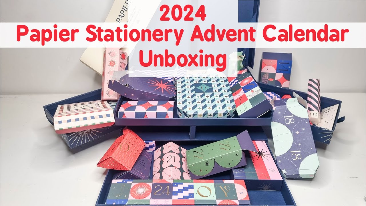 Распаковываем адвент-календарь Papier Stationery 2024: 24 дня настольных радостей!
