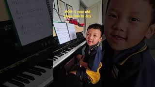 POV: 5 year old plays Ode to Joy