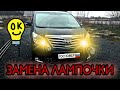 TOYOTA ALPHARD. Замена лампочки ближнего света