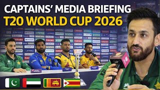 Salman Ali Agha spreekt over IND vs PAK | Persconferentie van de aanvoerders voor het T20 Wereldk...