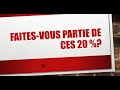 Faites-vous partie de ces 20 % ?