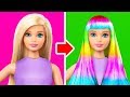 5 Cutest & Easy DIY Barbie Clothes ❤️ High Waisted Shorts, Jeans for Barbie, Bodice Top