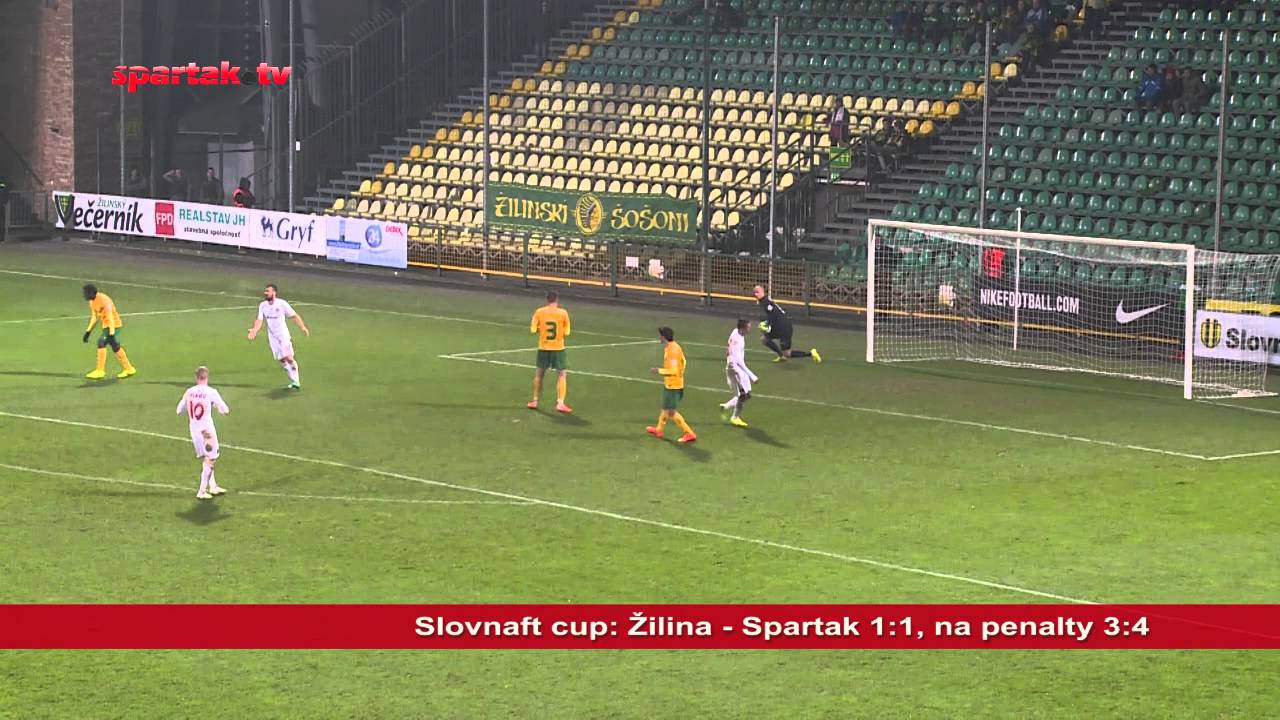Slovnaft Cup: MŠK Žilina - Spartak Trnava 1:1 (1:1), na penalty 3:4