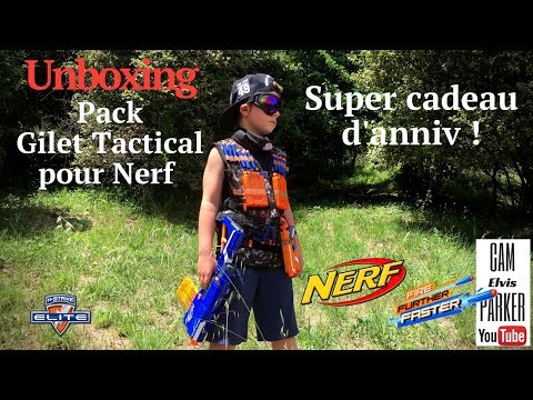 Unboxing Super cadeau d'anniv ! Gilet tactical pour Nerf 