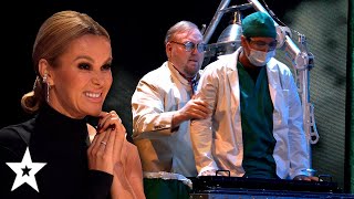 MAD SCIENTIST SAWS A MAN IN HALF Live on Britain's Got Talent!