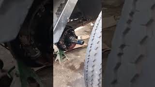 Installing truck rear double tire in simple easy way....