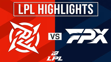 NIP vs FPX Highlights ALL GAMES | LPL 2024 Spring | Ninjas In Pyjamas vs FunPlus Phoenix