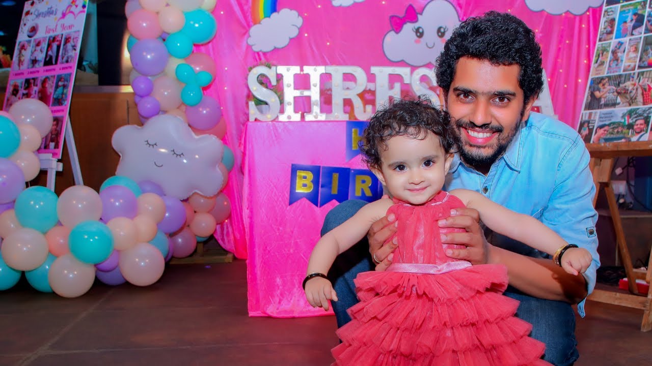 Birthday Photoshoot Bangalore| Baby Shreshta Birthday Photography by PHOMETO Birthday Photographers.