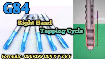How to write G84 Tapping cycle