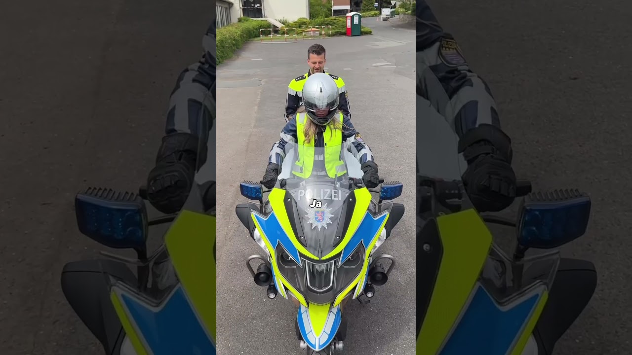 Fußbank für Sarah!? #motorrad #polizeihessen