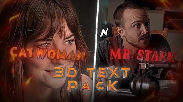3D Text Node Video Presets | Node Video 3D Text Presets | 3D Text Node Video
