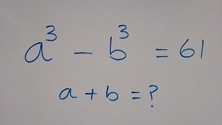 A Nice Algebra Simplification | Math Olympiad | How to solve for a+b = ?