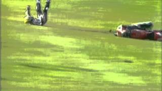BSB 04 Donington Park Race1 Clarke Crashes Replay