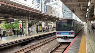 【東西線駅改良工事に伴う行先変更】JR東日本E231系800番台八ミツK1編成(三菱IGBT-VVVF) 9306Y 総武緩行線・東西線直通 各駅停車 茅場町(T-11)行 荻窪(JB-04)発車