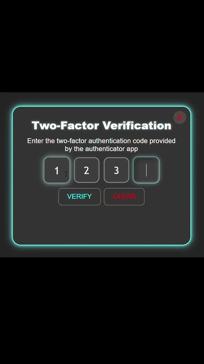 Create AMAZING 2-Factor Authentication UI Design with HTML & CSS - YouTube
