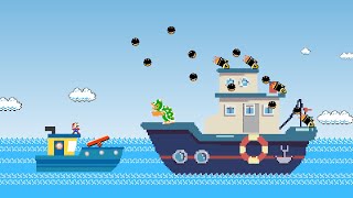 Mario vs Bowser&#39;s battle at sea