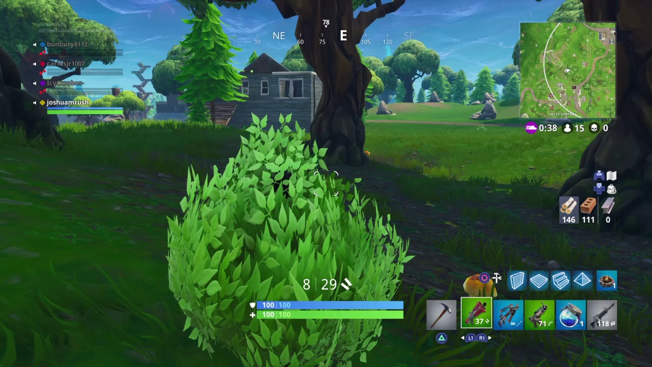 Fortnite bush kill
